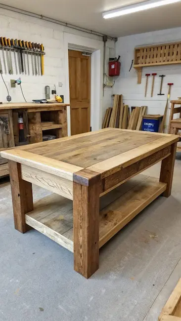Tavolino da salotto in legno massello